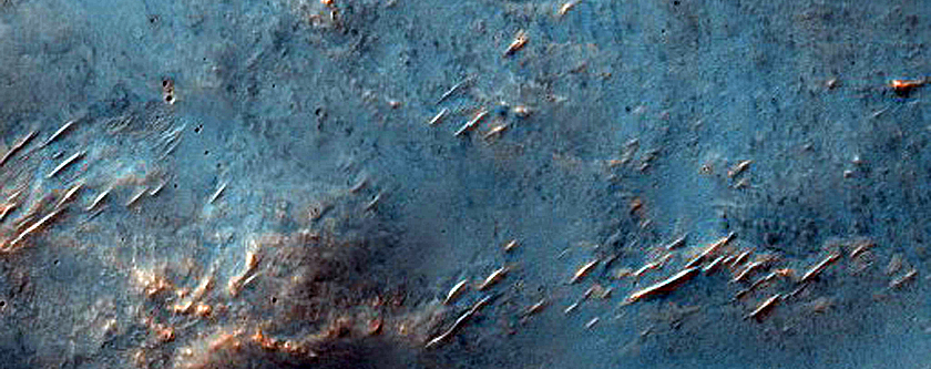 Terrain West of Huygens Crater