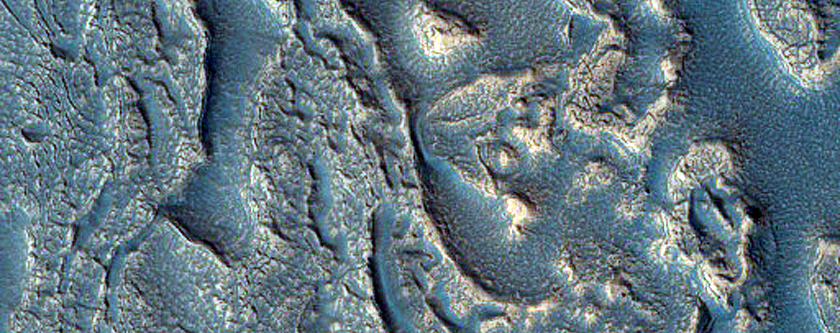 Ribbed Terrain and Brain Terrain in Protonilus Mensae