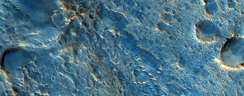 Trough-Filling Material near Acidalia Planitia