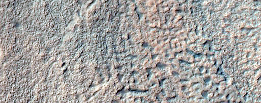 West Facing Gullies in Infilled Crater