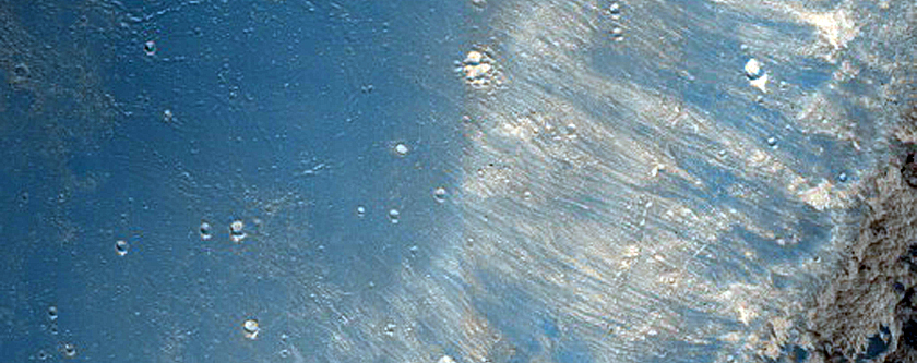 Putative Dikes at Sinai Tholus