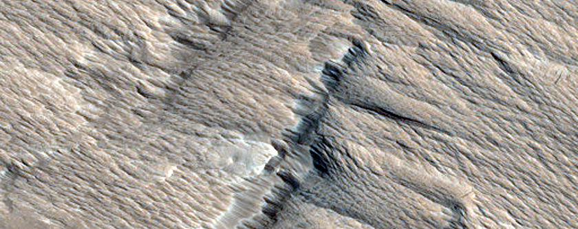 Terrain between Olympus Mons and Daedalia Planum