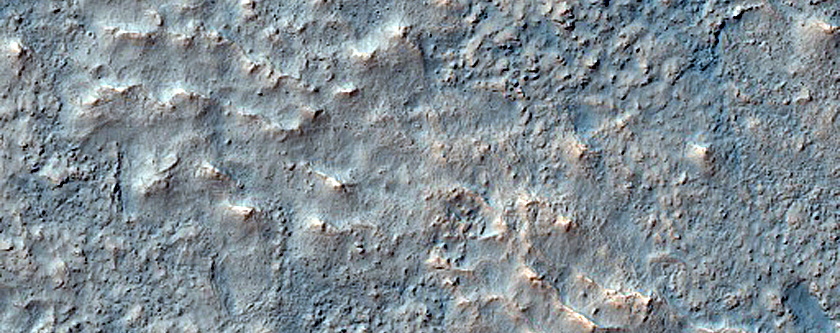 Terrain Northwest of Very Crater