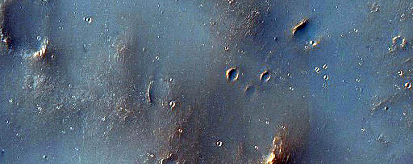 Channels near Flaugergues Crater
