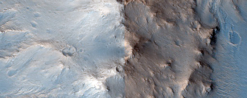Central Peak of Impact Crater