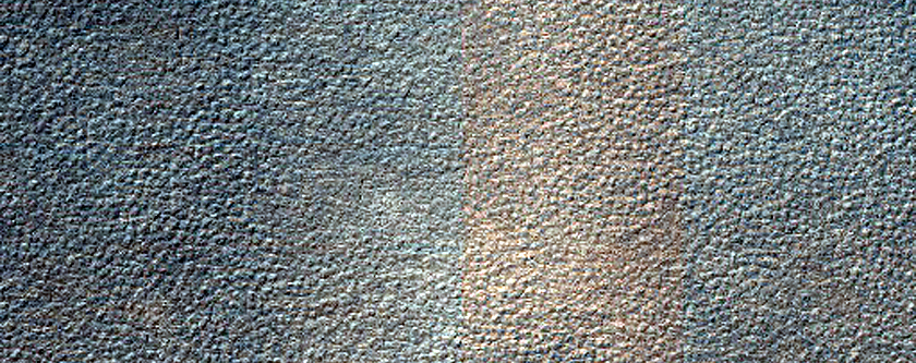 Location of Possible Shallow Ice Table