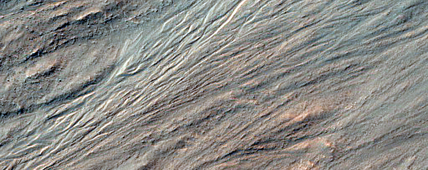 Flow Ridge in Nereidum Montes