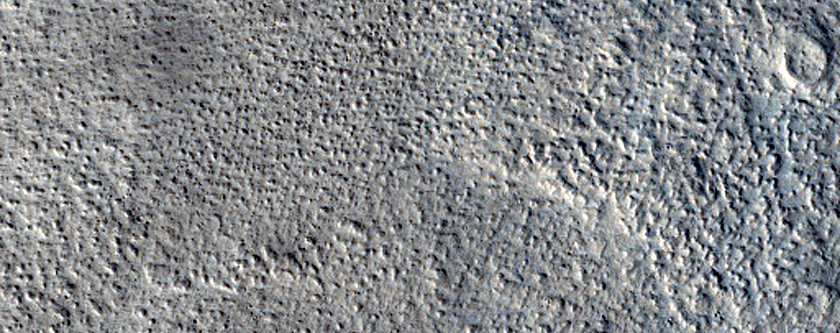 Fresh Impact Crater in Amazonis Planitia