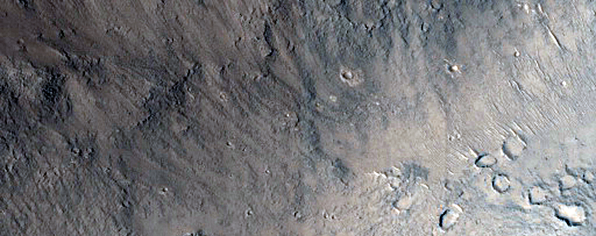 Layers at Base of Mound in Tartarus Colles