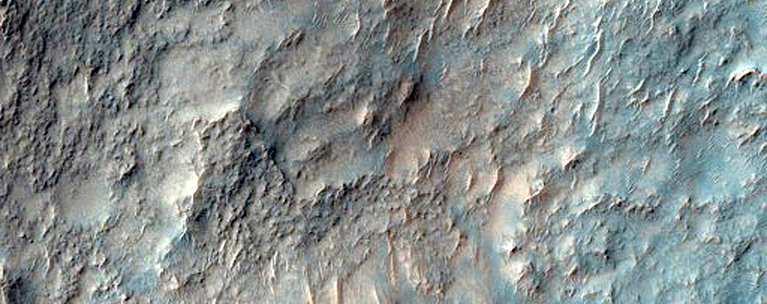 Gullied Crater Wall