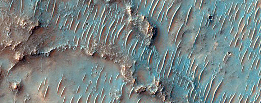 Inverted Channel in Noachis Terra
