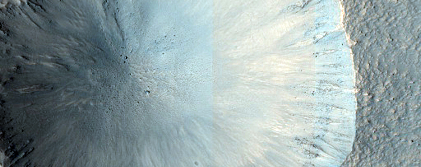 Monitor Slopes of Small Fresh Crater