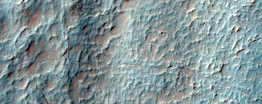 Margin of Smooth Lobate Deposit in Nereidum Montes