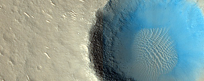 Rows of Cones in Utopia Rupes