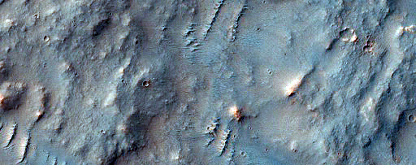 Layered Mesa in Southern Mid-Latitudes
