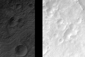 Light-Toned Ridges near Harmakhis Vallis