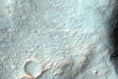 Possible Clay Signatures along Wall of Briault Crater