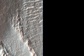 Gullies in North Wall of Crater 