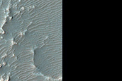 Colorful Bedrock on Crater Floor in Terra Cimmeria