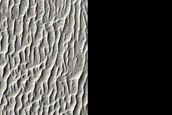 Small Crater on Rim of Larger Crater
