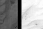 Spider Terrain in South Polar Dunes
