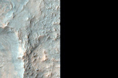 Light-Toned Eroded Crater Rim in Terra Sabaea
