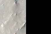 Prao Crater Ejecta in Huygens Crater