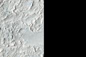 Materials in Crater North of Hellas Planitia