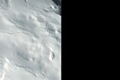 Cracked Ridge in Crater East of Indus Vallis