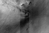 Scarp in Hellas Planitia with Linear Gullies