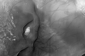 Dunefield and Gully Defrosting Processes in Crater