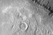 Gullied Crater Wall
