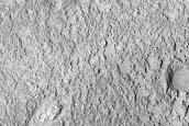 Eroded Crater Floor Material