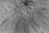 Fresh Impact Crater in Amazonis Planitia
