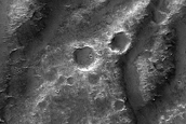 Channels near Huygens Crater