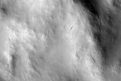 Possible Pyroxene-Rich Materials on Arabia Terra Crater Wall