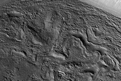 Concentric Crater Fill in Phlegra Montes