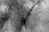 Fresh Impact Crater in Tempe Terra