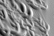 Scour Pit Island in Southeastern Part of Medusae Fossae Formation