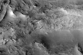 Layers on Top of Northern Mid-Latitude Crater