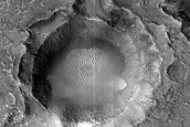 Pedestal Crater near Crommelin Crater