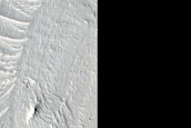 Layered Butte in Small Crater