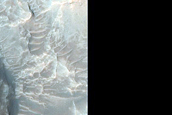Small Scale Channels near Central Pit in Terra Cimmeria
