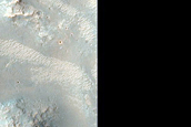 Channels near Huygens Crater