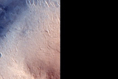 Channel in Amenthes Rupes