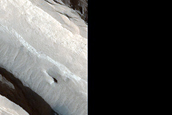 New Dark Deposit near Medusae Fossae