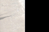 Small Crater in Tempe Terra with Clays