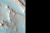Ejecta Northwest of Hellas Planitia