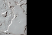 Troughs Overlying South Polar Layered Deposit