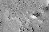 Layers in Butte in Cassini Crater